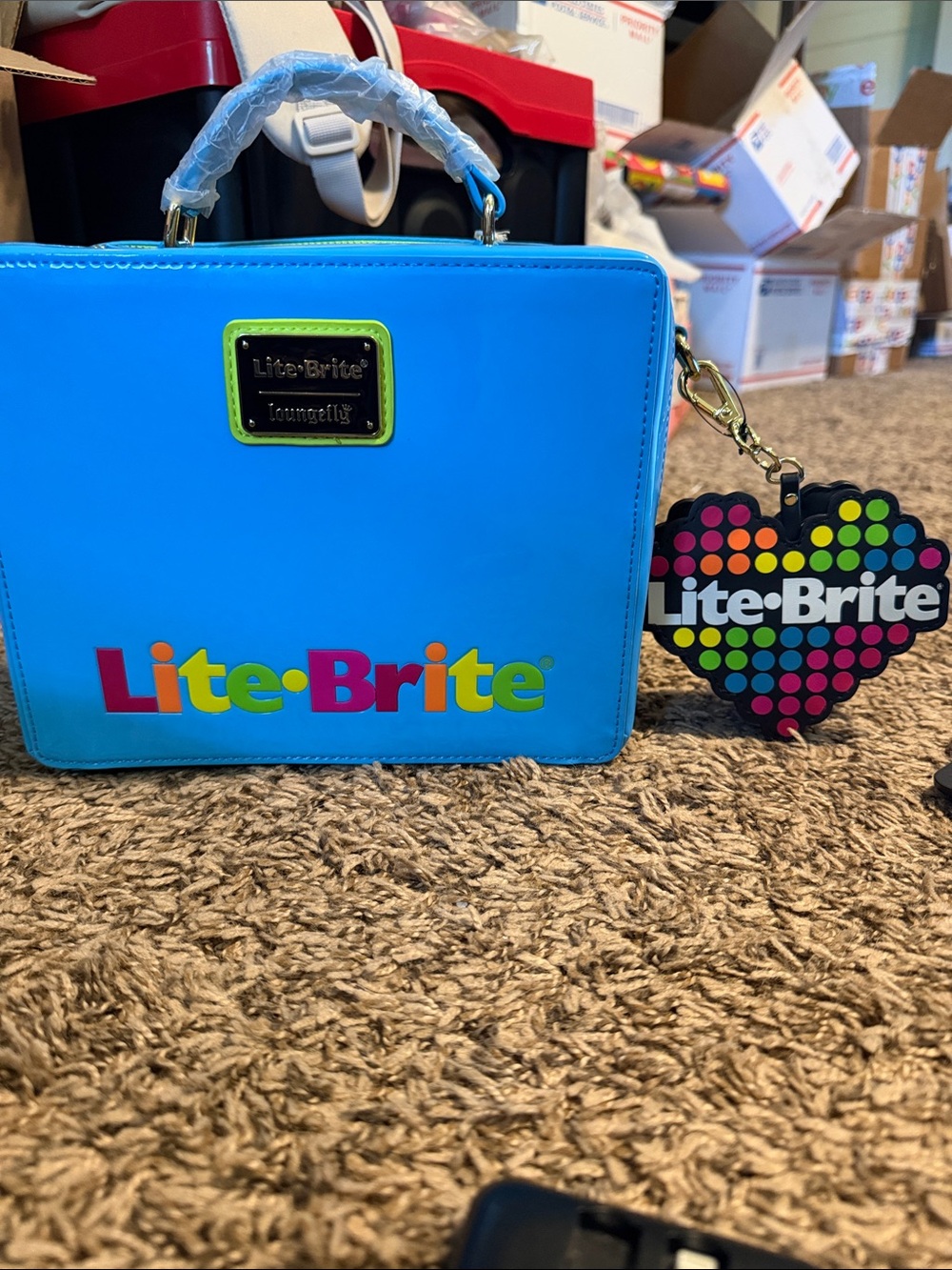 Loungefly Lite-Brite crossbody with coin purse